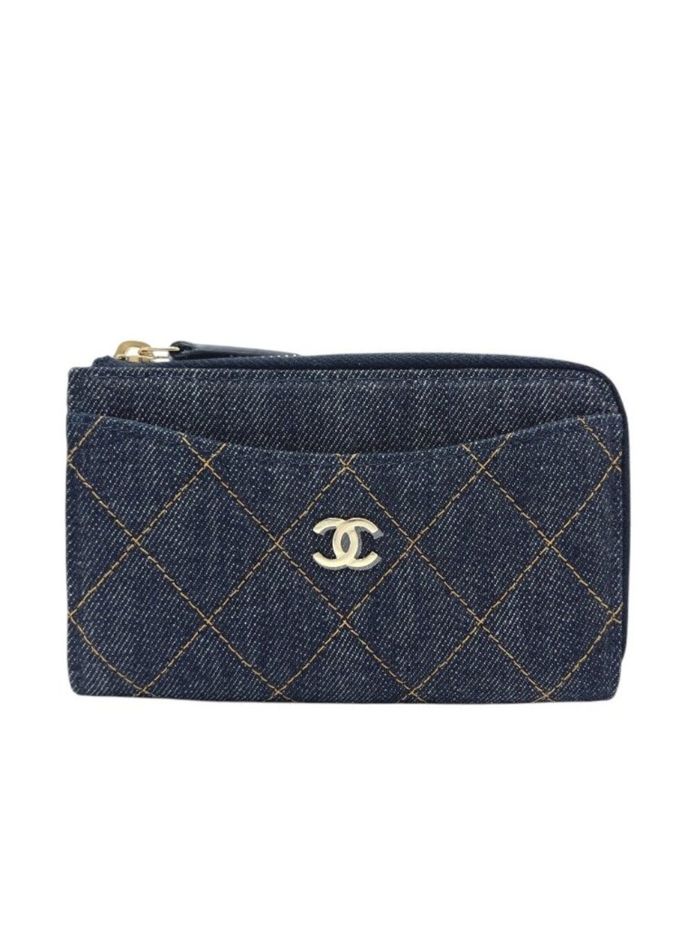 Chanel Coin Case Classicflap Card Denim Blue